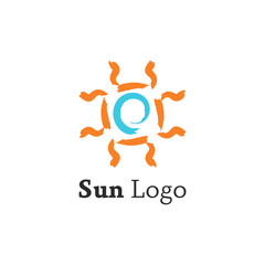 Sun logo template