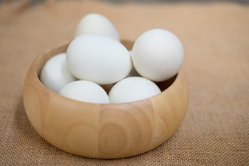 Salted egg which boiled