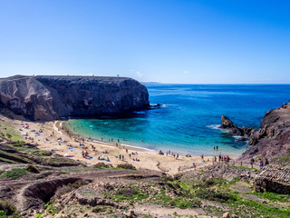 Fototapeta na wymiar Canary Islands - Lanzarote - Papagayo beach
