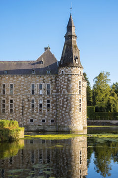 Belgium, Waloon Region (Wallonia), Liege Province. Chateau de Jehay Castle.