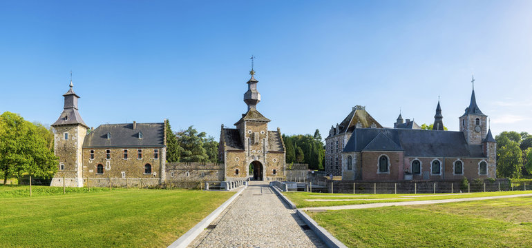 Belgium, Waloon Region (Wallonia), Liege Province. Chateau de Jehay Castle.