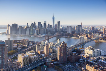 Downtown Manhattan and Brooklyn, New York City, USA