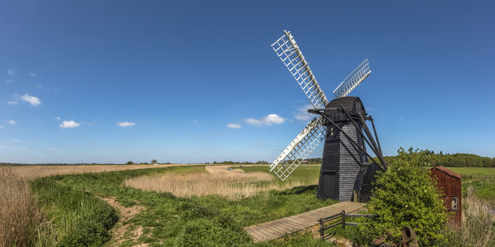 UK, England, Suffolk, Herringfleet, Herringfleet Mill or Walker's Mill, Drainage mill