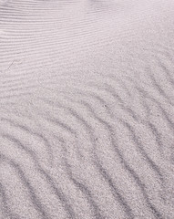 Fototapeta na wymiar Ripples in the sand at the Plage d'Ostriconi, Corsica