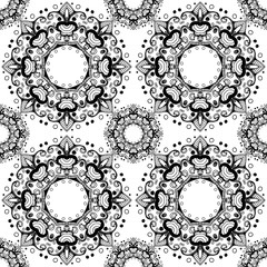 Vector seamless ornamental pattern