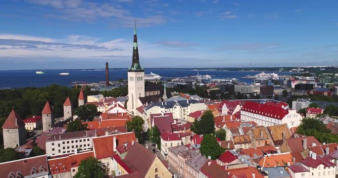 Aerial view of Tallinn, Estonia