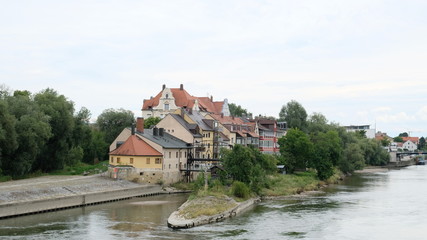 Obraz premium View at Regensburg town