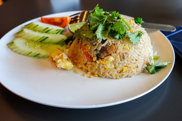 fried rice food on table