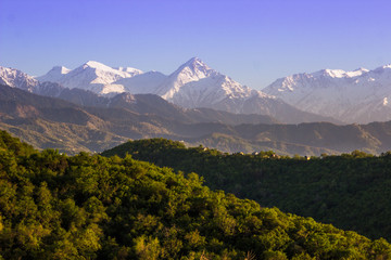 Fototapeta premium Mountains landscape, Tien-Shan Mountains, Almaty, Kazakhstan