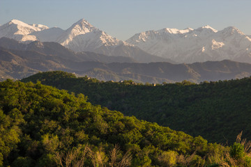 Fototapeta premium Mountains landscape, Tien-Shan Mountains, Almaty, Kazakhstan