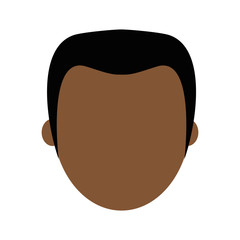 dark skin man avatar icon image vector illustration design 