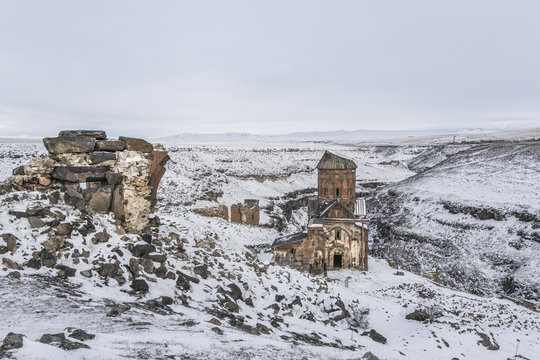 Ani Ruins near the Turkish Armenian border in Turkey.