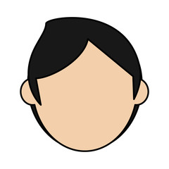 head of man avatar icon image vector illustration design 