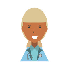 Business woman profile cartoon