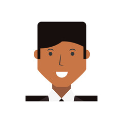 Businessman profile cartoon