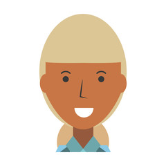 Business woman profile cartoon