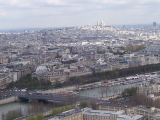 Naklejka premium View at Paris from above