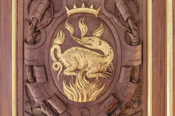 La salamandre, emblème de Francois 1er