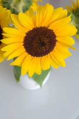 Fototapeta premium Strauss mit Sonnenblumen 