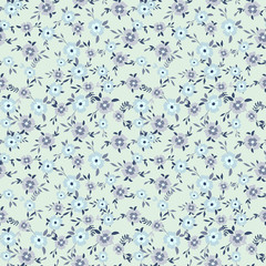 Vector floral seamless pattern in liberty style. Cute print in a small flower - 167954596