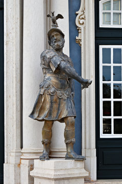 Mars Statue At The Palace Of Queluz, Portugal