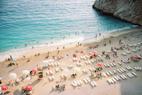 Overhead image of Kaputas beach, Turkey