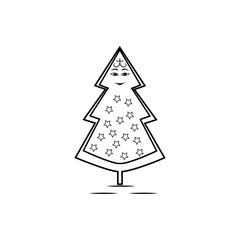 Christmas tree fun card