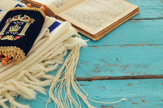 Prayer Shawl - Tallit, jewish religious symbol