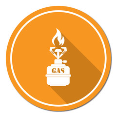 Camping stove icon vector