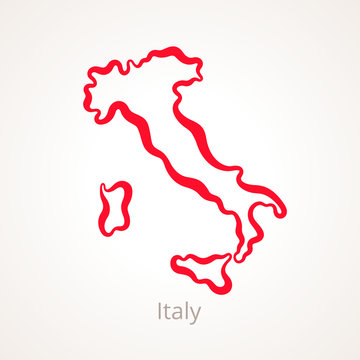 Italy - Outline Map