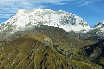 Huascaran peak from Punta Olimpica pass, Peru