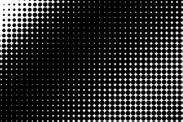 Comic background. Halftone dotted retro pattern with circles, dots, design element 