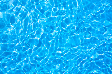 Blue natural water background with pattern, view from above