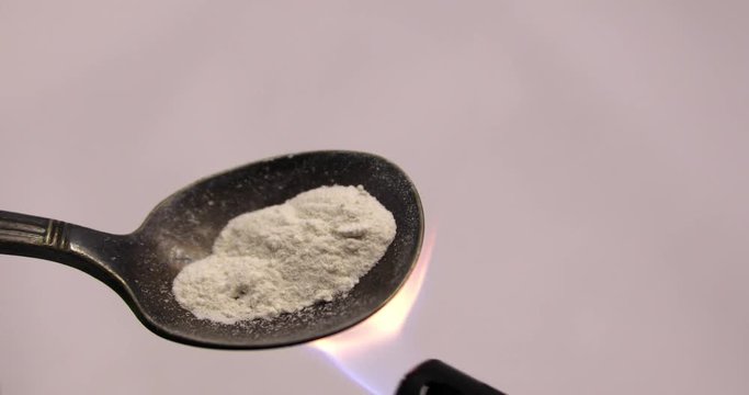 Opioids in spoon