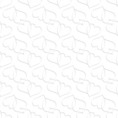 Heart gray on white background