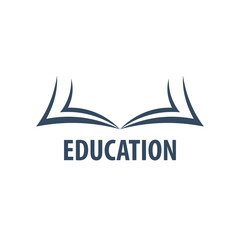 Education Logo. Education and book emblem. Vector illustration.