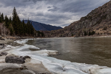 Mountain river in the Altai