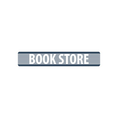 Book Store Logo. Education and book emblem. Vector illustration.