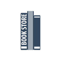 Book Store Logo. Education and book emblem. Vector illustration.
