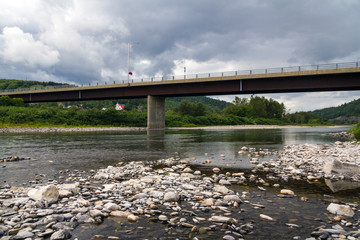 Matapedia natural landscape of Gaspes Peninsula