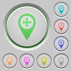 Move GPS map location push buttons