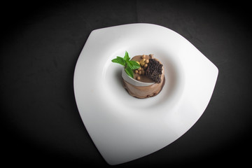 timbal de chocolate a la menta 