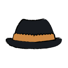 hat for men in switzerland culture clothes vector illustration