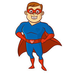 Superhero man Cartoon character