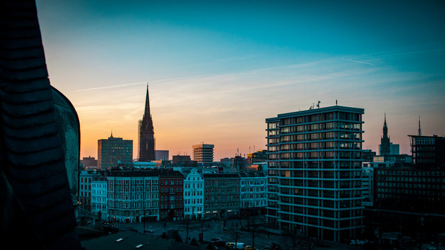 Sonnenuntergang Speicherstadt Hamburg 2014