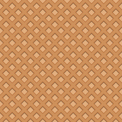 Wafer seamless background. Waffles pattern. Vector illustration. EPS 10.