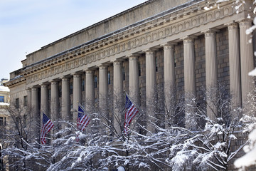 Commerce Department After the Snow Pennsylvania Avenue Washington DC