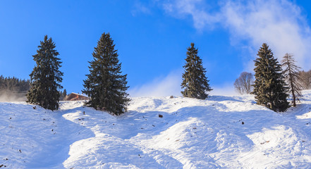 On the slopes of the ski resort Soll, Tyrol, Austria