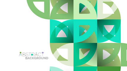 Business presentation geometric template