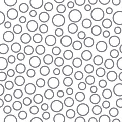Grey seamless monochrome circles
